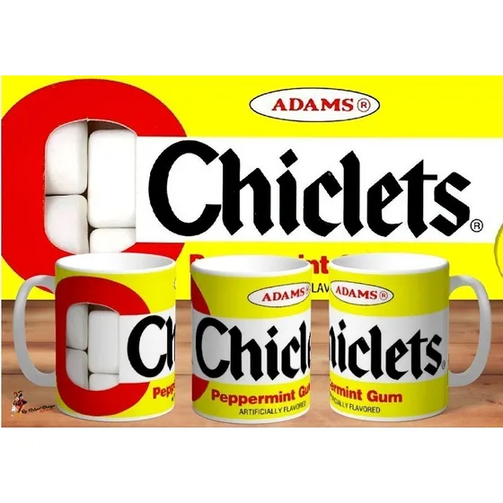 Taza De Ceramica Chiclets Adams Retro Art