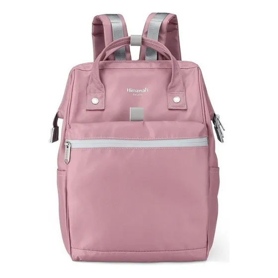 Himawari - Mochila Escolar O Viaje Porta Laptop Fso-h002-8 Color Morado Claro Diseño De La Tela Lisa