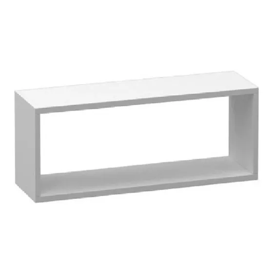 Nicho Mdf Prateleira Reforçado Banheiro Sala Quarto Cor Branco