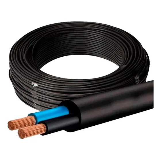 Rolo 100m Metros Cabo Pp 2x1,5mm 1,5mm Elétrico Rolo De Fio
