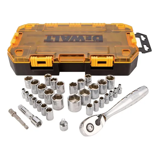 Juego De Ratchet 3/8 Con Maleta 34 Pzas Dewalt Cod: 1540518