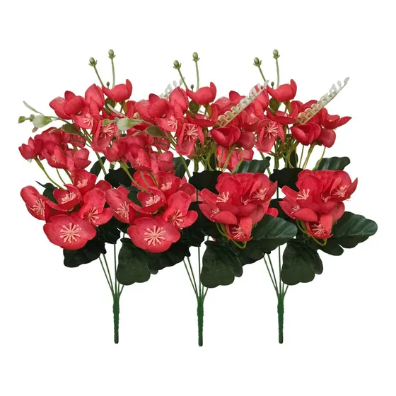 Kit 3 Buquê De Flores Artificial Decoração Para Casamento