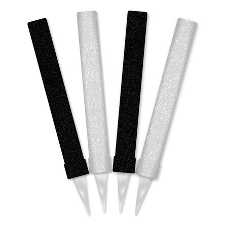 Pack 4 Bengalas De All Boys Gibre Negra Blanca Para Tortas Pack 4 Bengalas De All Boys Gibre Negra Blanca Para Tortas