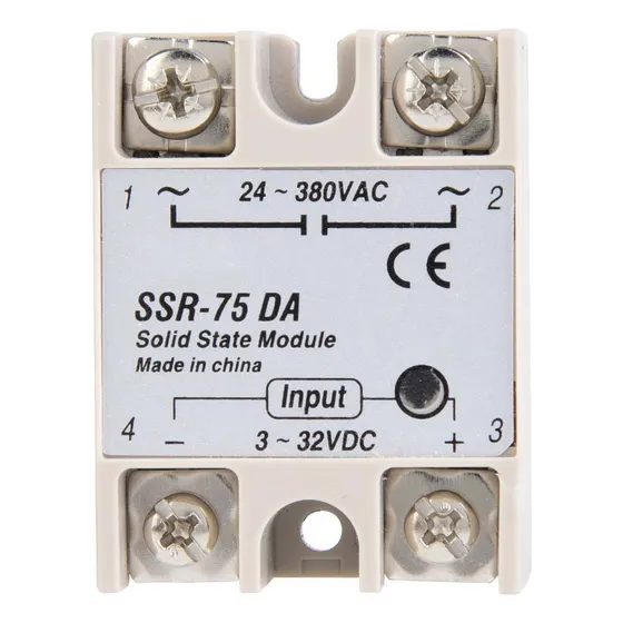 Relé De Estado Sólido Ca Ssr-75da 75a 3-32vdc A