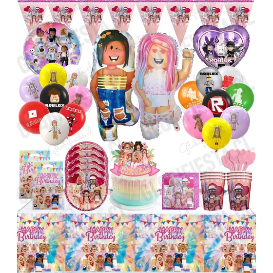Pack Full Cumple Globos Cotillon Cucharas X10 Varios Diseños