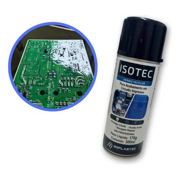 Implastec Verniz Isotec Incolor Secagem Rápida 300ml 1 Lata