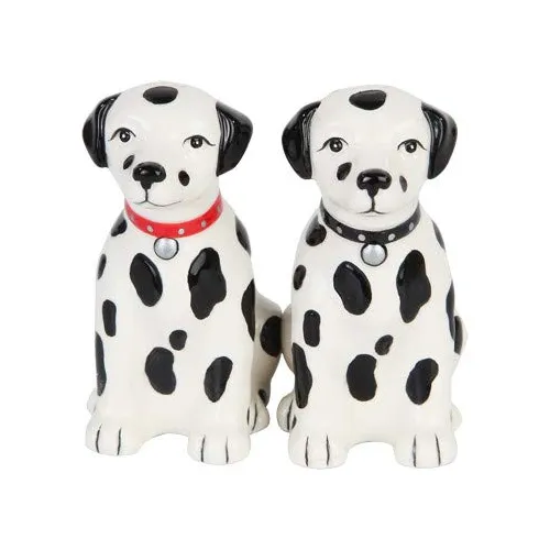 Color Negro Blanco Cachorro Dalmata Magnetico Salero Casa