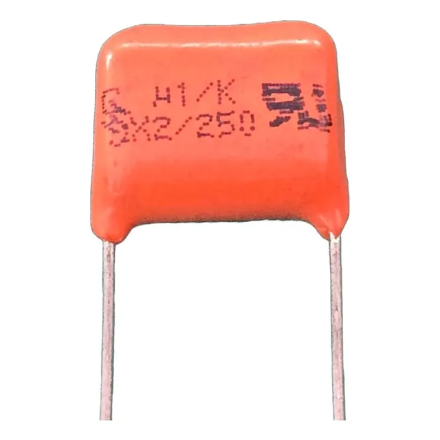 2x Capacitor Poliester 100nf/250v = 100k/250v X2 10% 15mm