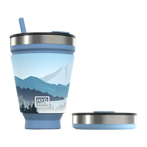 Tumbler Plegable Hydaway Con Tapa Y Paja - 16 Oz I 1jlj4