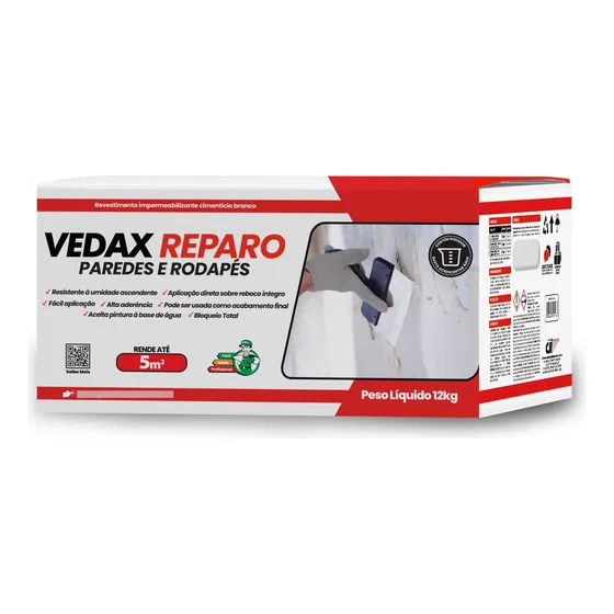 Impermeabilizante - Paredes Vedax 12kg Uso Interno E Externo