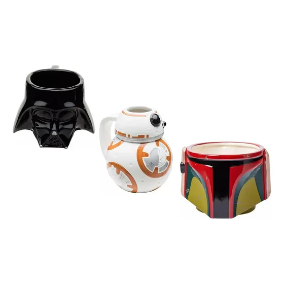 Tazas Star Wars Darth Vader Droide Bb-8 Casco Boba Fett 