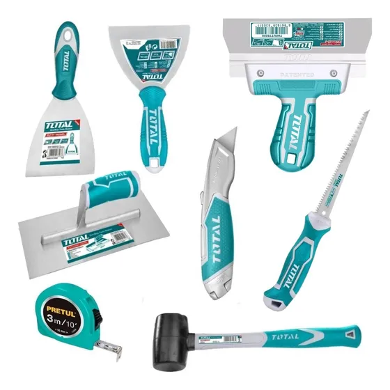 Kit Durlock Herramientas Total 8 Pz Espátulas Llana Puntas