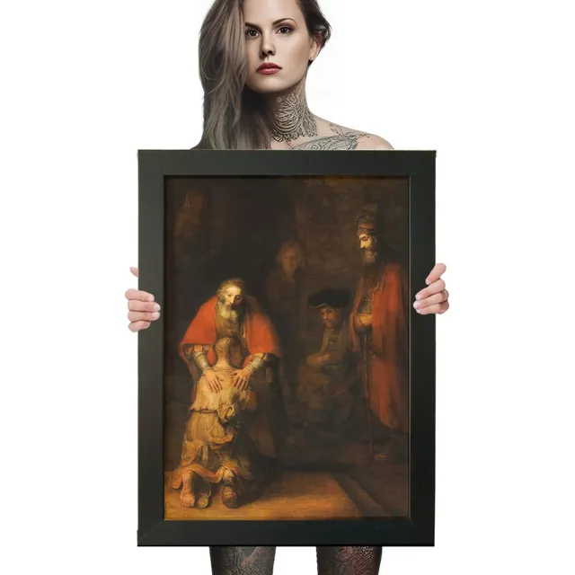 Quadro Rembrandt O Retorno Do Filho Prodigo 60x42