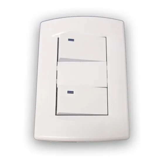 Plaqueta Sica Armada Blanca Con 2 Llaves Unipolares 