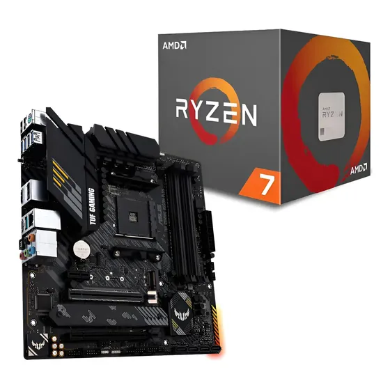 Kit Asus Tuf Gaming B550m-plus + Processador Ryzen R7 5700x