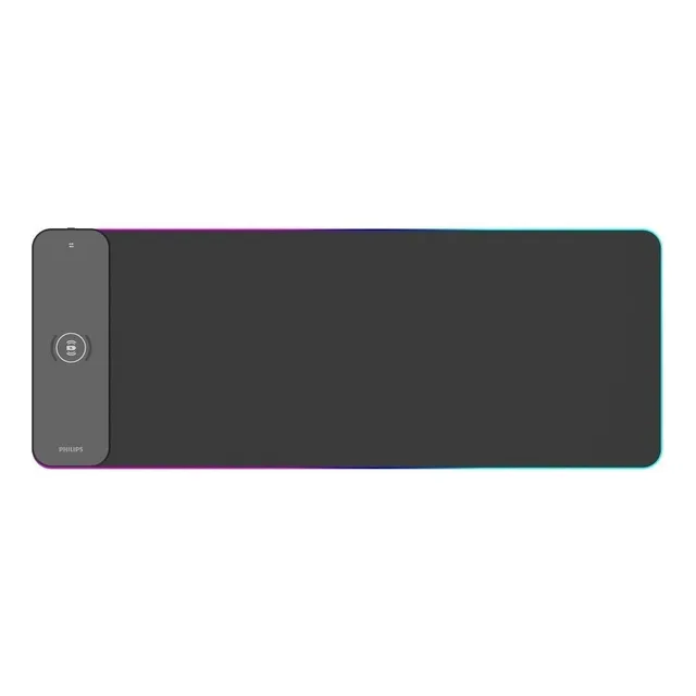 Mouse Pad gamer Philips SPL7604 de goma xl 30cm x 80cm x 4mm negro