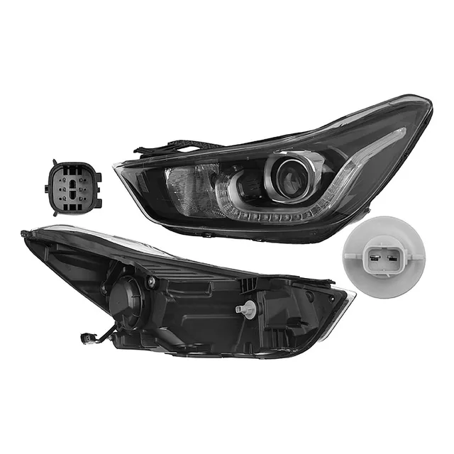 Faro C/leds Para Chevrolet Spark De 2016 A 2020 Generica