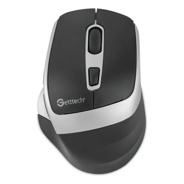 Mouse Inalámbrico Getttech , 2.4 Ghz, 5m De Conexión, Ratón Ergonómico De Dpi Ajustable De 3 Niveles, Ratón Inalámbrico Con Receptor Usb, Mouse Inalámbrico Para Pc, Portátil, GGM-STDBW-01-SL