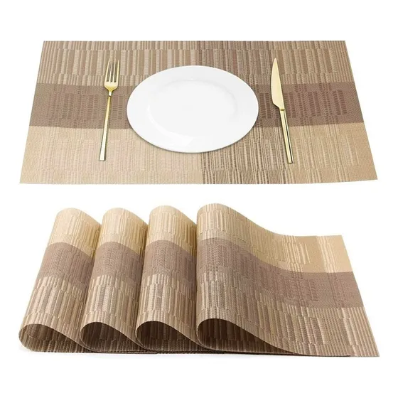 Manteles Individuales Para  Mesa Comedor X 6 Lavables