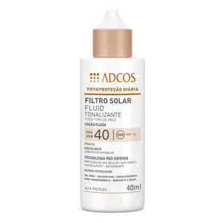Adcos Protetor Solar Fluid Tonalizante Fps 40 Peach Adcos Protetor Solar Fluid Tonalizante Fps 40 Peach