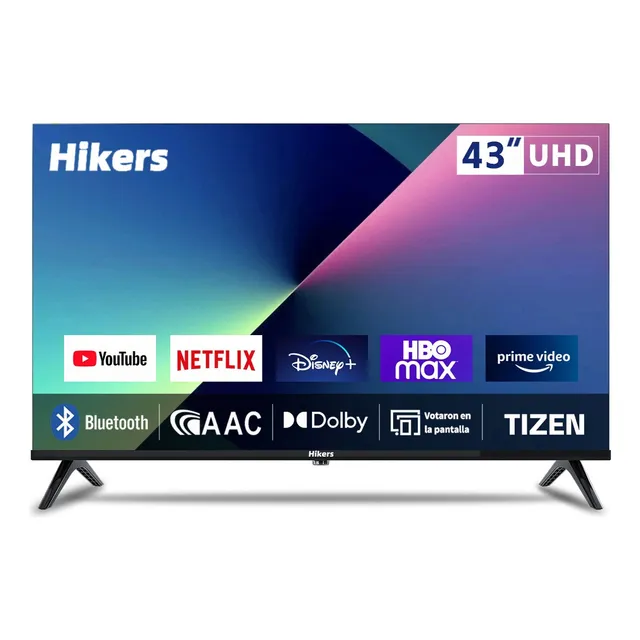 Pantalla Smart Tv Hikers 43 Pulgadas Tizen Fhd Con Dolby/aac