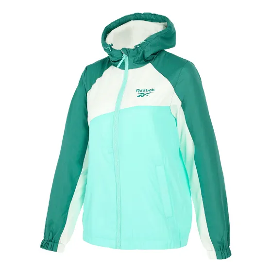 Chamarra Reebok Windbreaker Mujer Rompevientos Verde Ja0141