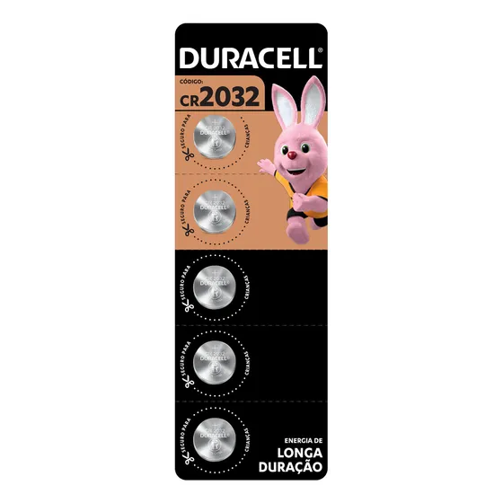 Bateria Cr2032 Duracell Com 5 Unidades