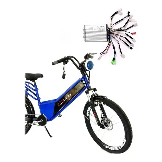 Controlador Duos Bike Elétrica 48V 800W com Ré Alarme Luzes Sensor Freio