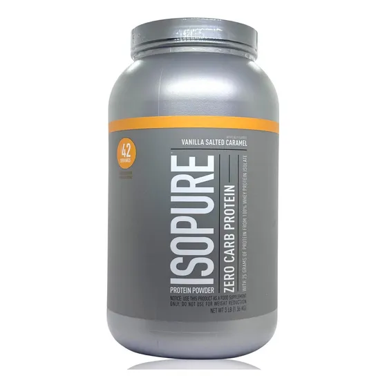 Suplemento en polvo Isopure Proteína de Zero Carb sabor vanilla/salted caramel x 1.36kg
