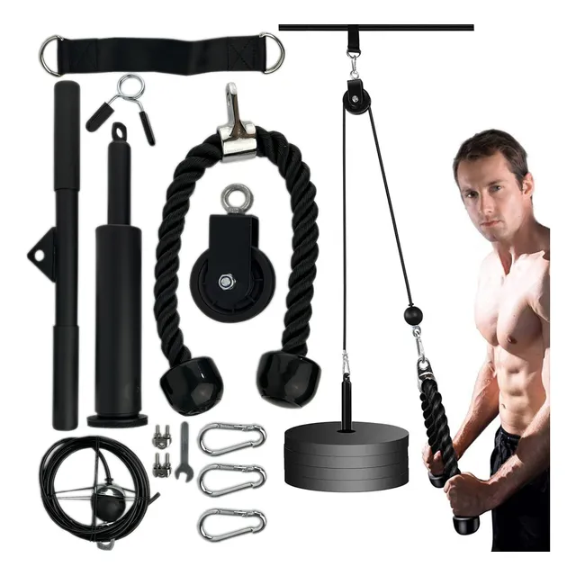 Set De Poleas Triceps, Gym, Crossfit