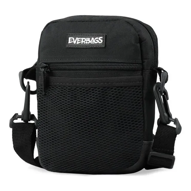 Shoulder Bag Preta Redinha Everbags Tira Colo Necessaire Cor Preto