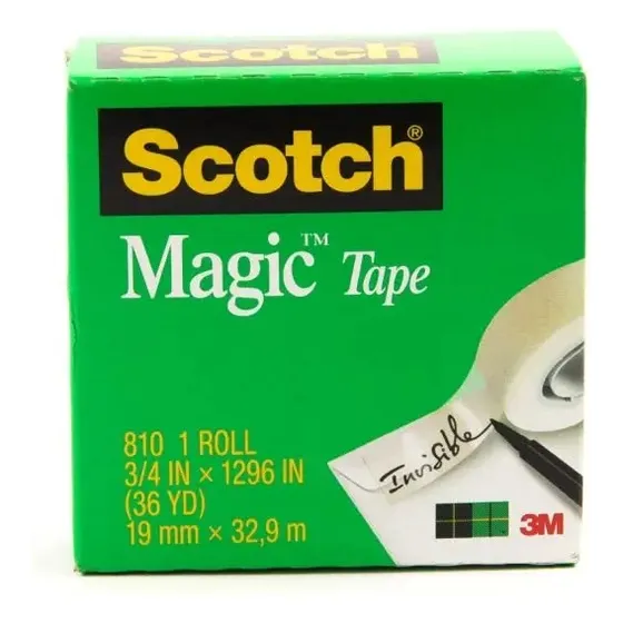 Cinta Scotch Magic Tape 3m  3/4 X 25.4 Mts