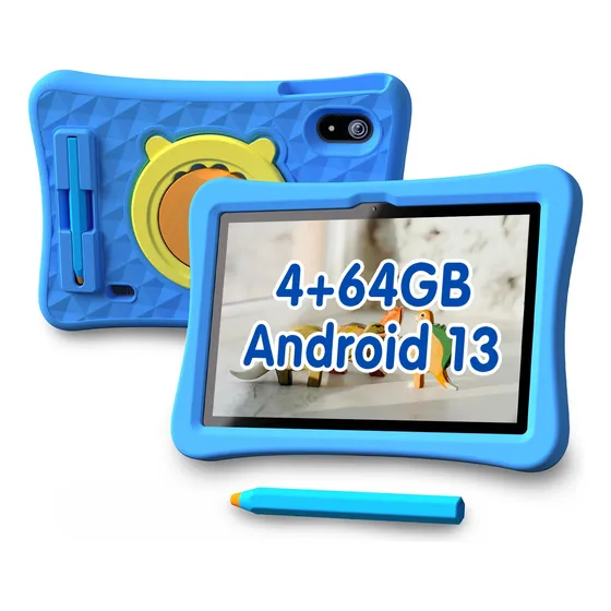 Tableta Para Niño 10  Lapiz Optico Estuche 8 Nucleo 4 Gb Ram