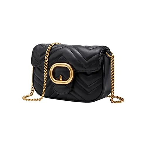Yxbqueen Damas Negro Desprendido Bolso De La Piel Del 4fwlq