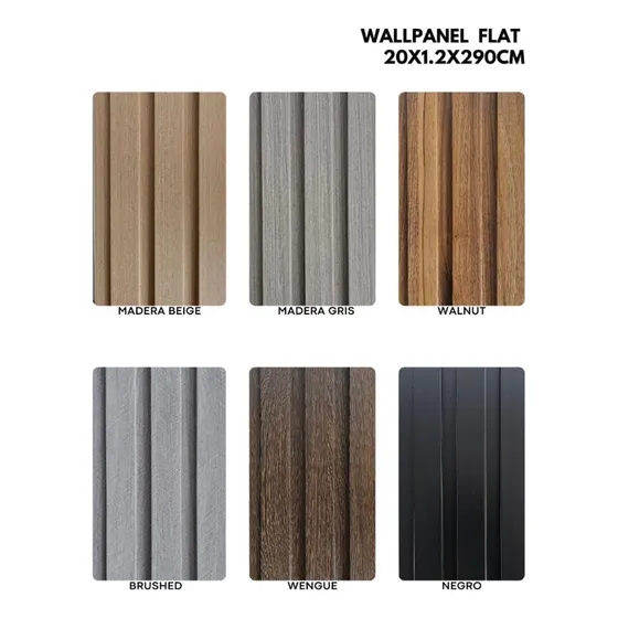 Wall Panel Pvc Decorativo 20.3x1.1x290cm Acanalado Paredes 
