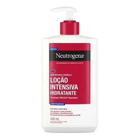 Hidratante Corporal Intensivo Neutrogena Norwegian com fragrância, 400mL