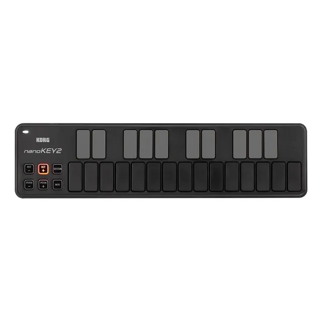 Controlador Korg Nanokey2 Slimline Usb Keyboard Color Negro