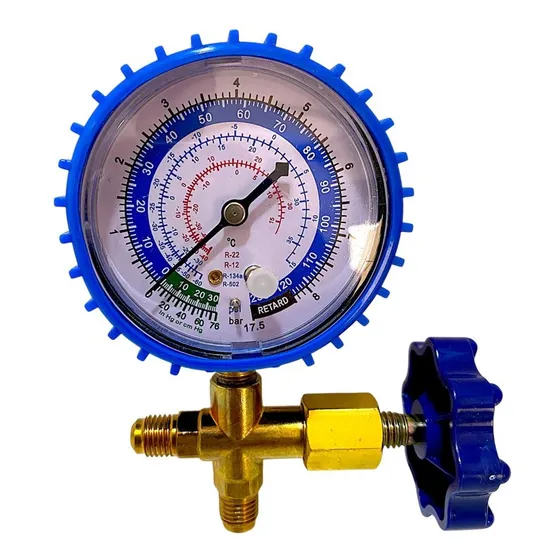 Manometro/manifold De Baja Simple Para R22-r134-r12-r502