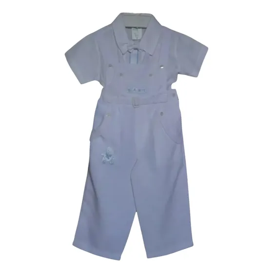 Conjunto Traje Blanco Para Bautizo Ds Babystore De Niño