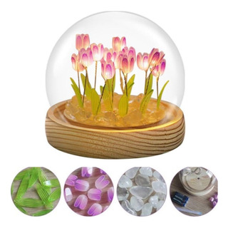 Diy Lámpara Led De Noche Flor Del Tulipán Romántico Regalo Diy Lámpara Led De Noche Flor Del Tulipán Romántico Regalo