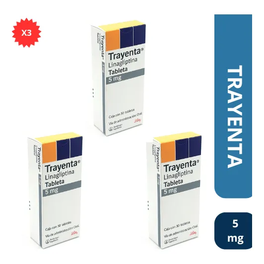 Trayenta Linagliptina 5 Mg 30 Tabletas 3 Pack
