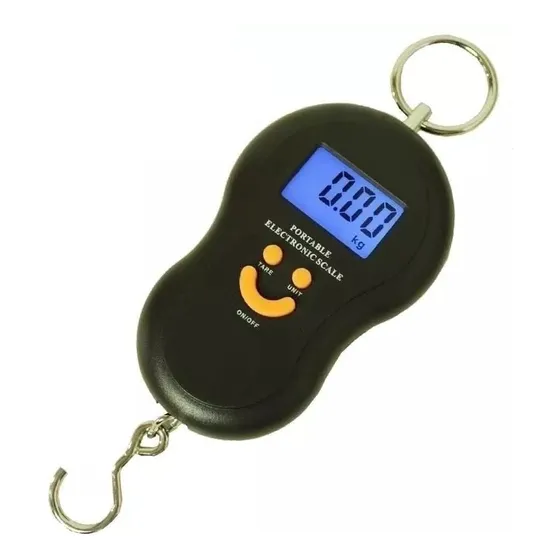 Balanza Peso Digital Portátil Colgante 50 Kilos Con Pilas