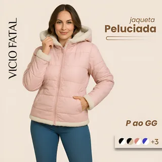 Jaqueta Feminina Puffer Peluciada Bobojaco Nylon ImpermeĂĄvel Jaqueta Feminina Puffer Peluciada Bobojaco Nylon ImpermeĂĄvel