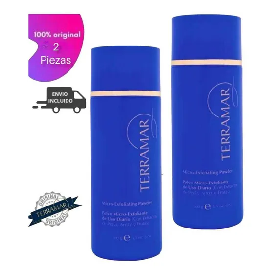 2  Polvos Micro-exfoliantes De Uso Diario Terramar 