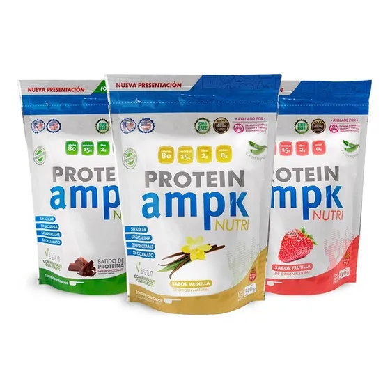 Ampk Protein - Proteína Vegana (pack X 3 Frascos) Sabor Mixto