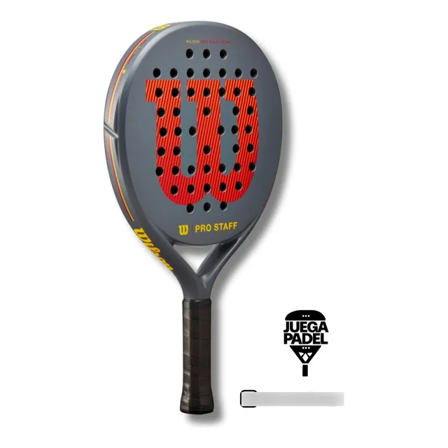 Pala De Pádel - Wilson Pro Staff Team - 38mm 370g Gris/rojo