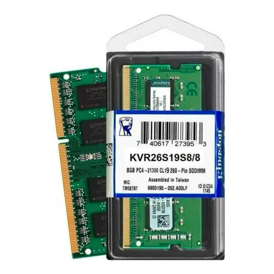  Memoria Ram Ddr4 8gb 2666/260pines Kingston Para Laptop