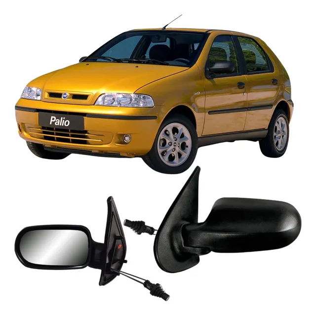 Espelho Retrovisor Esquerdo Fiat Palio 4p 2001 Até 2007