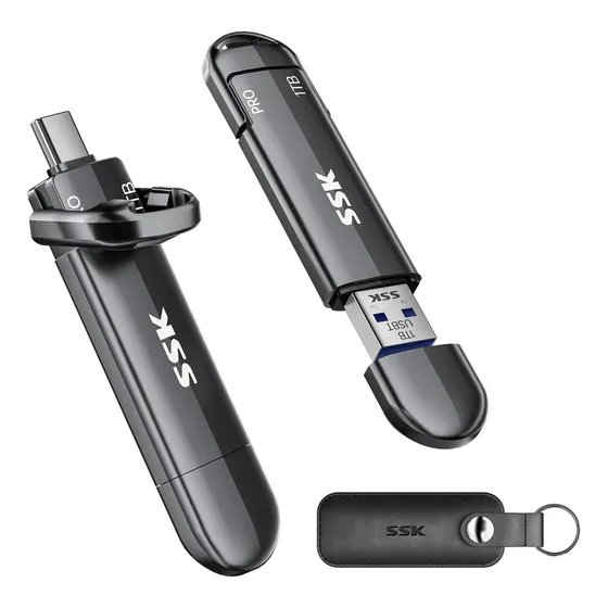 Unidade Usb Ssk Ssd Externa De 1 Tb, Sem Queda De Velocidade