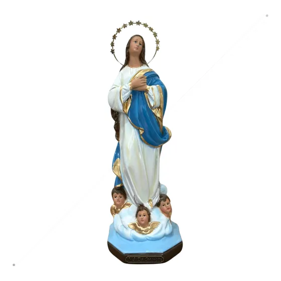 Imagem Nossa Senhora Da Conceição 30cm Resina C/ Auréola